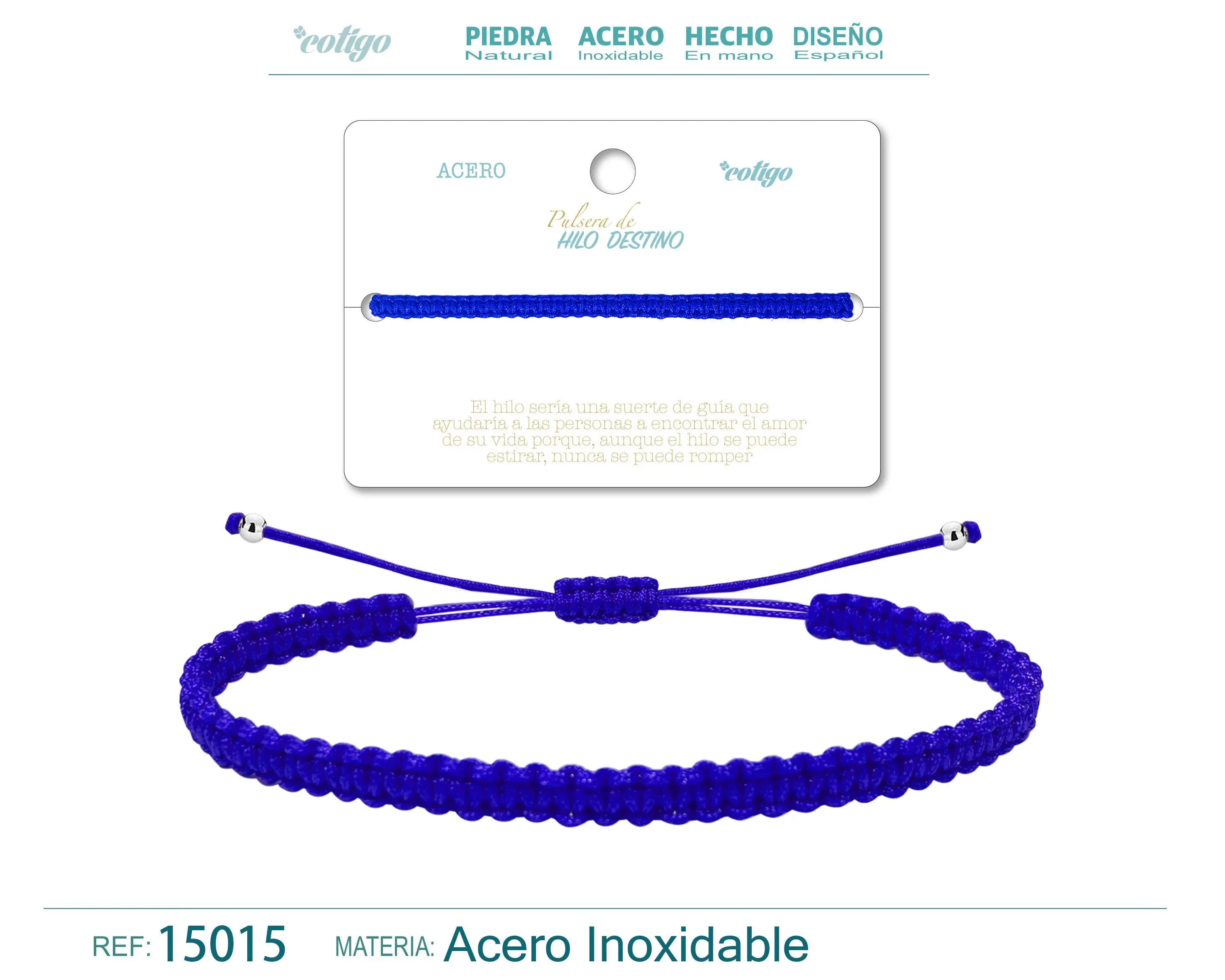 Pulsera Hilo destino color Azul - cotigo