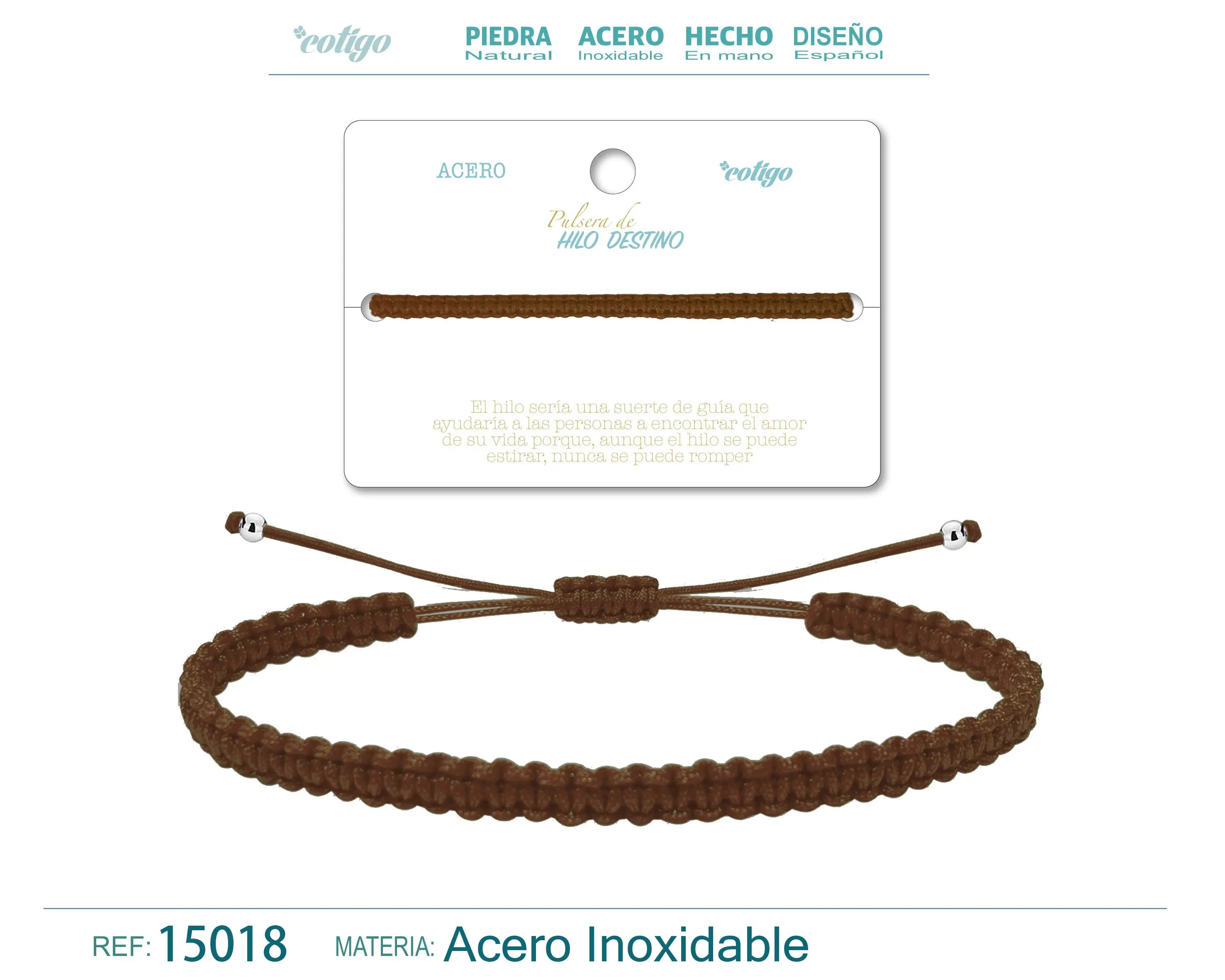 Pulsera Hilo destino color Café - cotigo