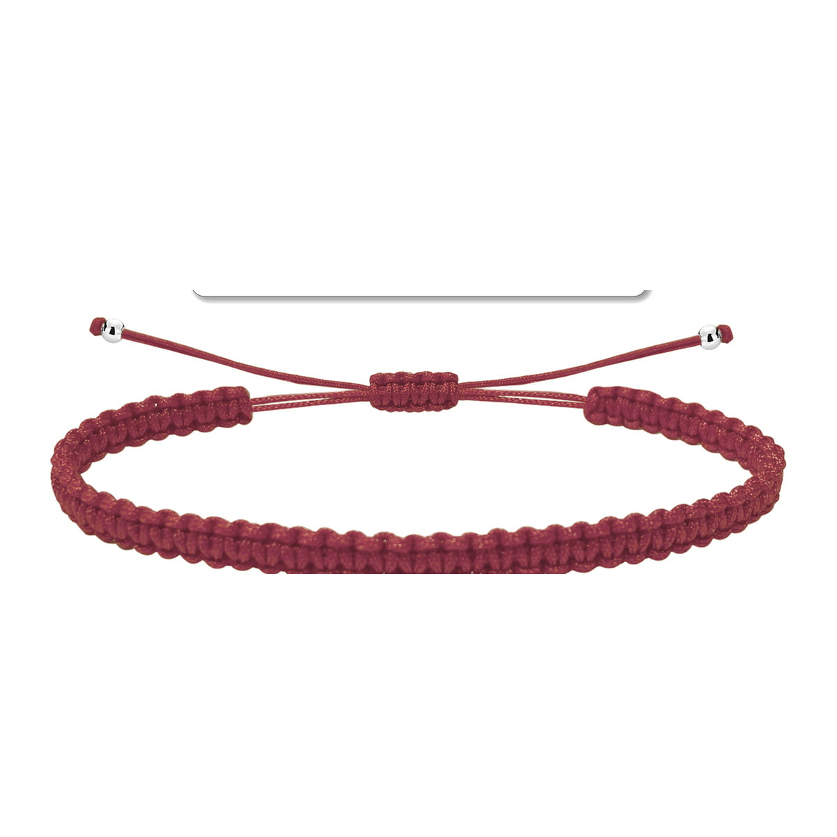 Pulsera Hilo Destino Color Rosa Oscuro