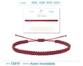 Pulsera Hilo destino color Rosa roja oscuro - cotigo