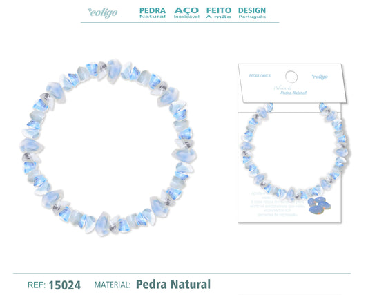 Pulsera Piedra natural-Opalina
