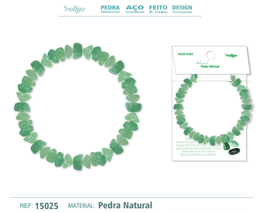 Pulsera Piedra natural-Aventurina verde