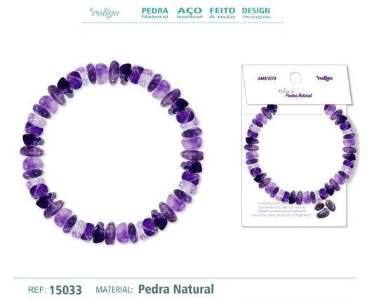 Pulsera Piedra natural-Amatista