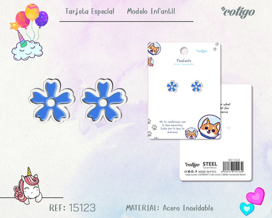 Pendiente para Niña Acero color Plateado