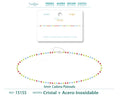 Pulsera de Cristales Multicolor en Acero Inoxidable en acabado plateado – vista principal del diseño cristales multicolor