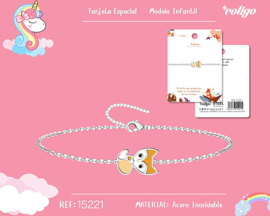 Pulsera de Niña Acero color Plateado