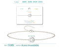 Pulsera Letra D Color Plateado - cotigo