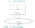 Pulsera Letra E Color Plateado - cotigo