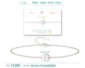 Pulsera Letra I Color Plateado - cotigo