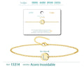 Pulsera Letra L Color Dorado - cotigo