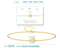 Pulsera Letra N Color Dorado - cotigo