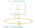 Pulsera Letra S Color Dorado - cotigo
