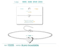 Pulsera Letra J Color Plateado - cotigo