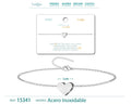 Pulsera Letra N Color Plateado - cotigo