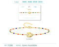 Pulsera Multicolor con Búho en Acero Inoxidable – vista principal del diseño multicolor con búho