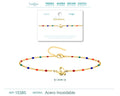 Pulsera Multicolor con Nota Musical en Acero Inoxidable – vista principal del diseño multicolor con nota musical
