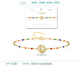 Pulsera Multicolor con Amanecer en Acero Inoxidable – vista principal del diseño multicolor con amanecer