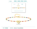 Pulsera Multicolor con Delfín en Acero Inoxidable – vista principal del diseño multicolor con delfín