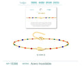 Pulsera Multicolor con Ala de Ángel en Acero Inoxidable – vista principal del diseño multicolor con ala de ángel
