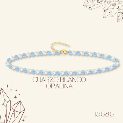 🌿 Pulsera de Piedra Natural 4mm Multicolores  ✨ con Accesorio en Acero Inoxidable 💎 ¡Incluye Pulsera 7 Nudos de Regalo! 🎁