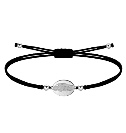 Pulseira Fio Encerado com SAN JUDAS TADEO na Cor Dourada