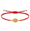 Pulsera Hilo Encerado con San Judas Tadeo Acero Inoxidable cotigo