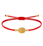 Pulsera Hilo Encerado con San Judas Tadeo Acero Inoxidable cotigo