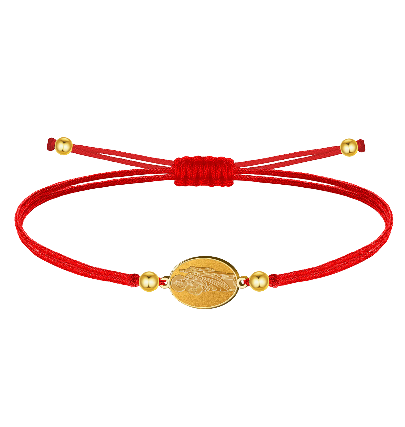 Pulsera Medalla de San Judas Tadeo con Hilo Encerado