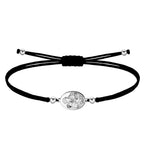 Pulsera Medalla San Antonio con Hilo Encerado textura