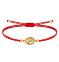Pulsera Hilo Encerado con San Antonio Acero Inoxidable cotigo