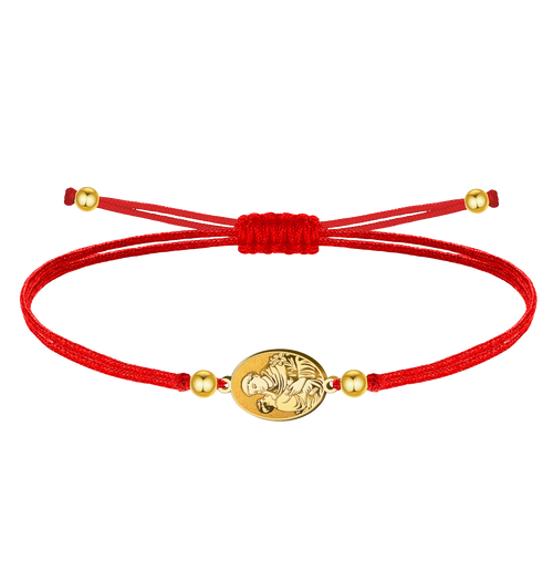 Pulsera Medalla San Antonio con Hilo Encerado