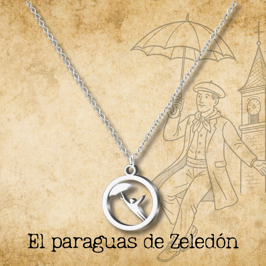 Collar El paraguas de Zeledón Acero color Plateado