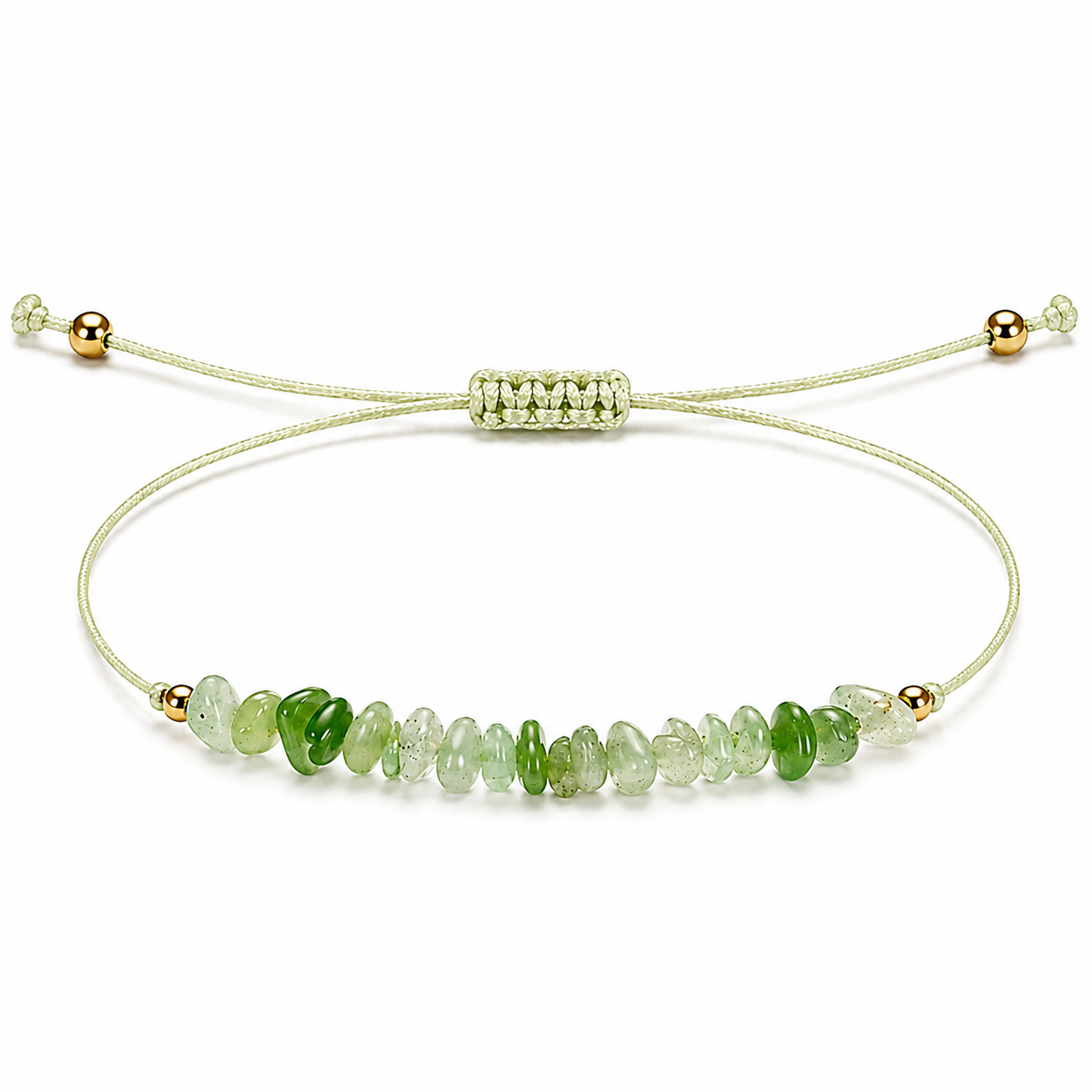 Pulsera de Aventurina Verde Natural