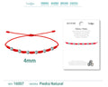 Pulsera 7 Nudos con Jaspe de red negra 4mm - cotigo
