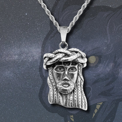 💥 Collar para Hombre en Acero Inoxidable Color Plateado 💎 Estilo Urbano Hip Hop 🔗 Cadena de 60 cm para Look Moderno y Atrevido
