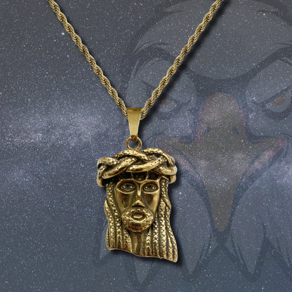 💥 Collar para Hombre en Acero Inoxidable Color Dorado 💎 Estilo Urbano Hip Hop 🔗 Cadena de 60 cm para Look Moderno y Atrevido