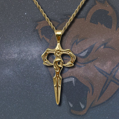 💥 Collar para Hombre en Acero Inoxidable Color Dorado 💎 Estilo Urbano Hip Hop 🔗 Cadena de 60 cm para Look Moderno y Atrevido