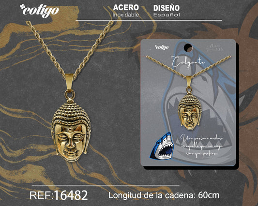 Colgante Hombre Acero color Dorado