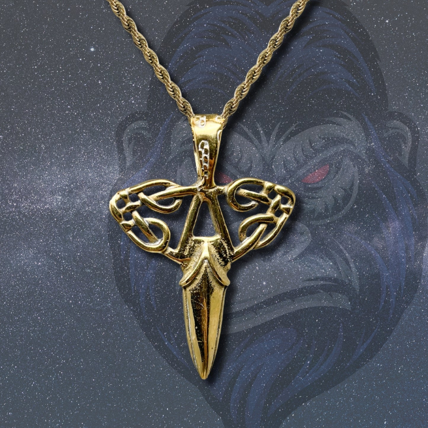 💥 Collar para Hombre en Acero Inoxidable Color Dorado 💎 Estilo Urbano Hip Hop 🔗 Cadena de 60 cm para Look Moderno y Atrevido