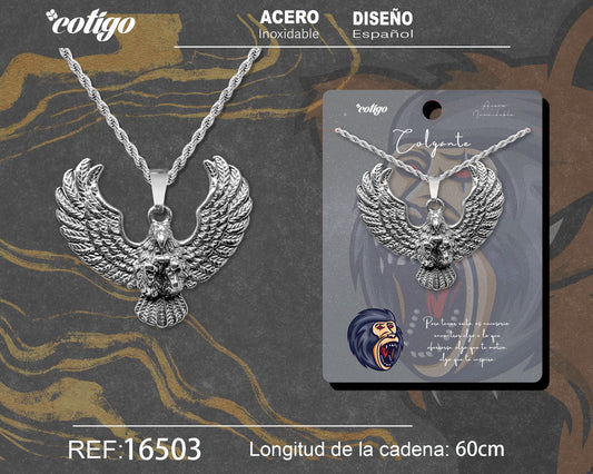 Colgante Hombre Acero color Plateado