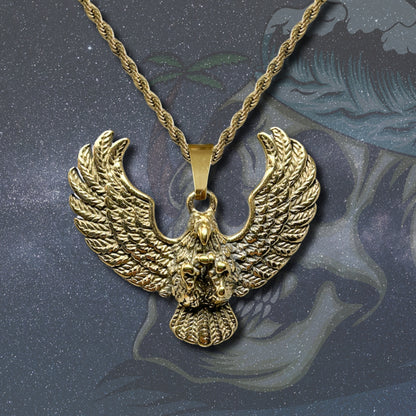 💥 Collar para Hombre en Acero Inoxidable Color Dorado 💎 Estilo Urbano Hip Hop 🔗 Cadena de 60 cm para Look Moderno y Atrevido