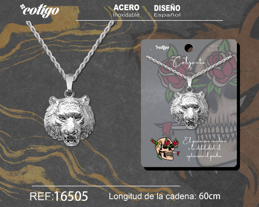 Colgante Hombre Acero color Plateado