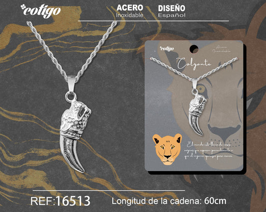 Colgante Hombre Acero color Plateado