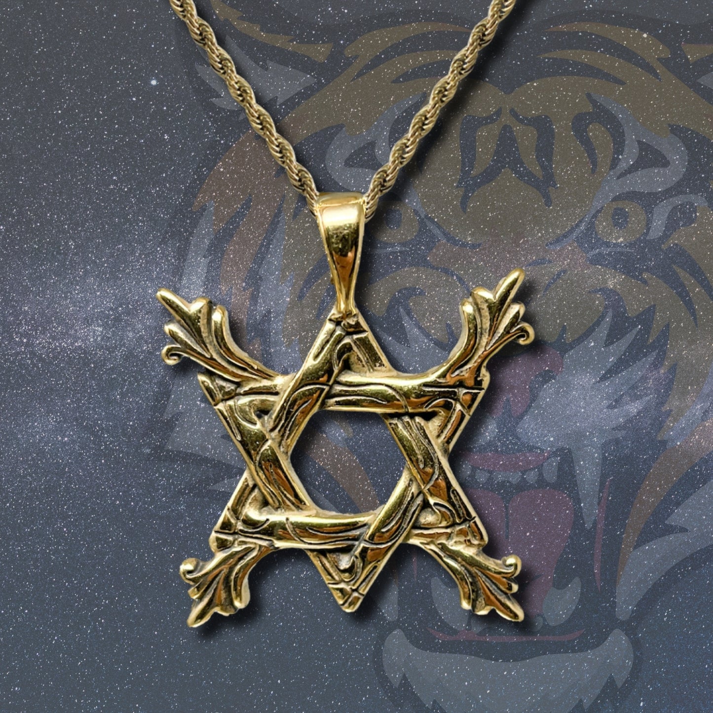 💥 Collar para Hombre en Acero Inoxidable Color Dorado 💎 Estilo Urbano Hip Hop 🔗 Cadena de 60 cm para Look Moderno y Atrevido