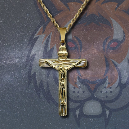 💥 Collar para Hombre en Acero Inoxidable Color Dorado 💎 Estilo Urbano Hip Hop 🔗 Cadena de 60 cm para Look Moderno y Atrevido