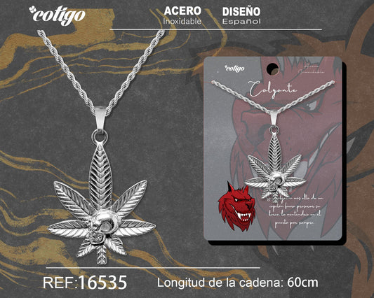 Colgante Hombre Acero color Plateado