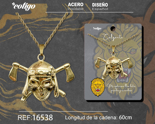 Colgante Hombre Acero color Dorado