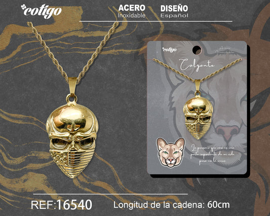 Colgante Hombre Acero color Dorado