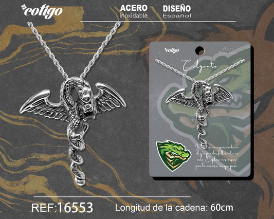 Colgante Hombre Acero color Plateado