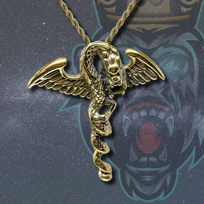 💥 Collar para Hombre en Acero Inoxidable Color Dorado 💎 Estilo Urbano Hip Hop 🔗 Cadena de 60 cm para Look Moderno y Atrevido